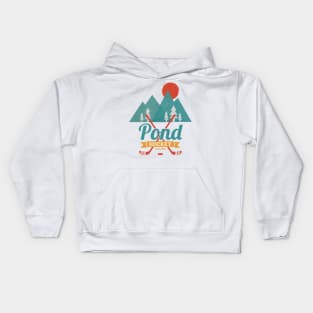 Retro Pond Hockey Kids Hoodie